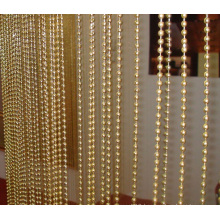 Gold Metal Ball Chain Curtain for Screen and Room Dividers